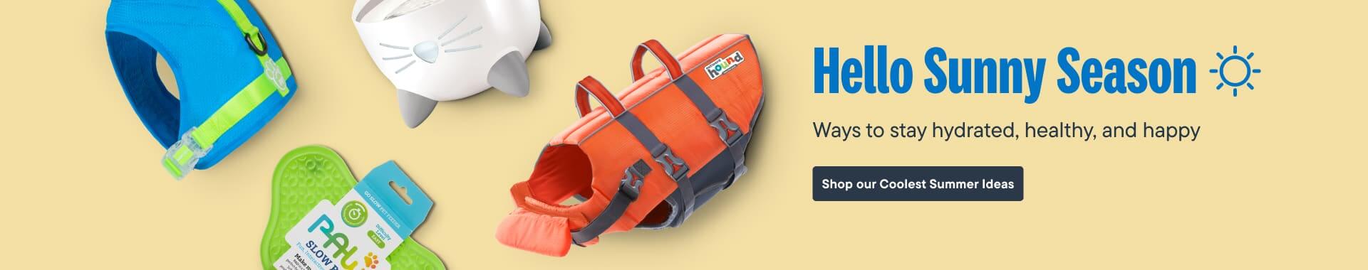 Hello Sunny Season! Ways to stay hydrated, healthy, and happy - Shop our Coolest Summer Ideas